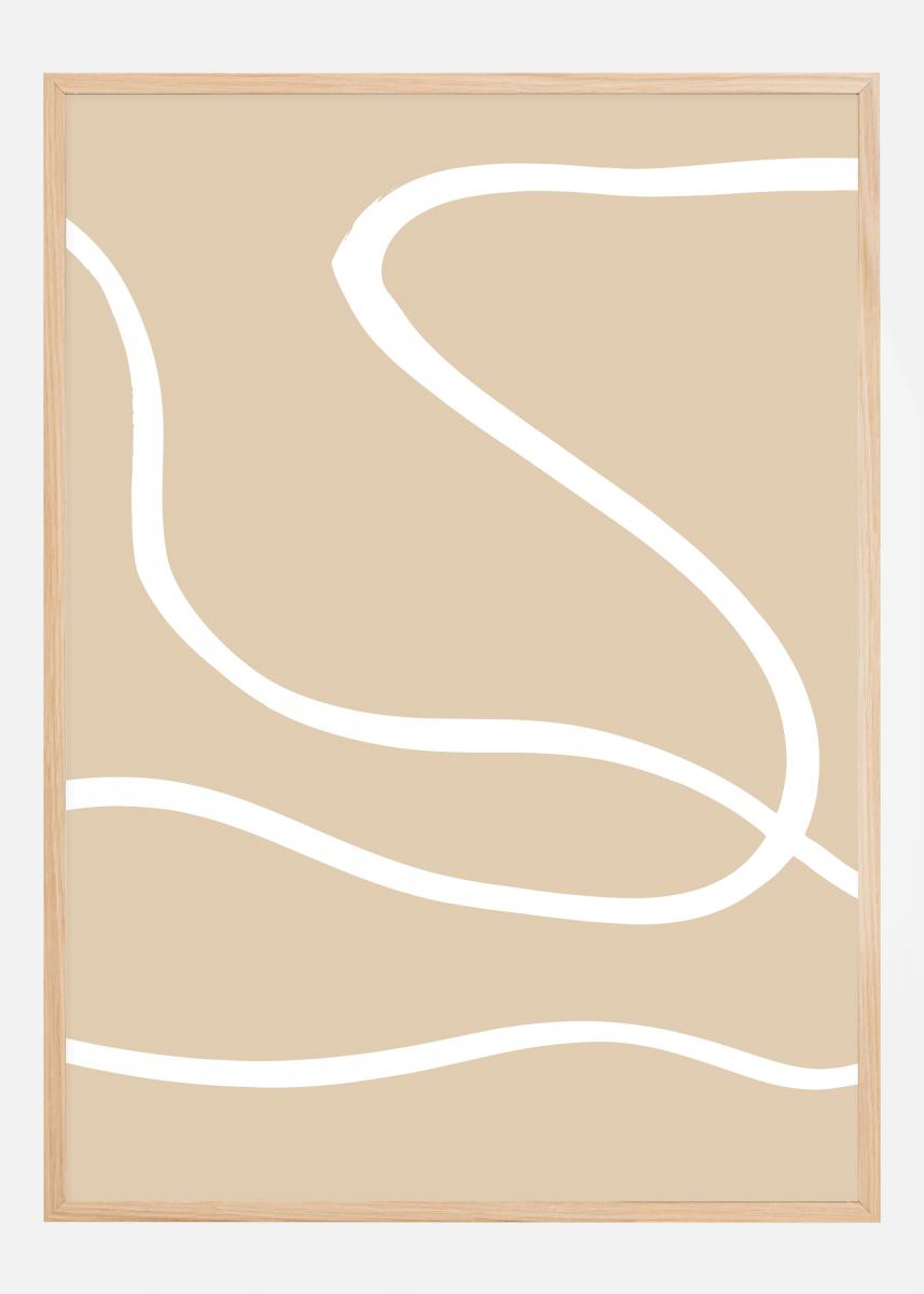 Beige Lines I Plakat