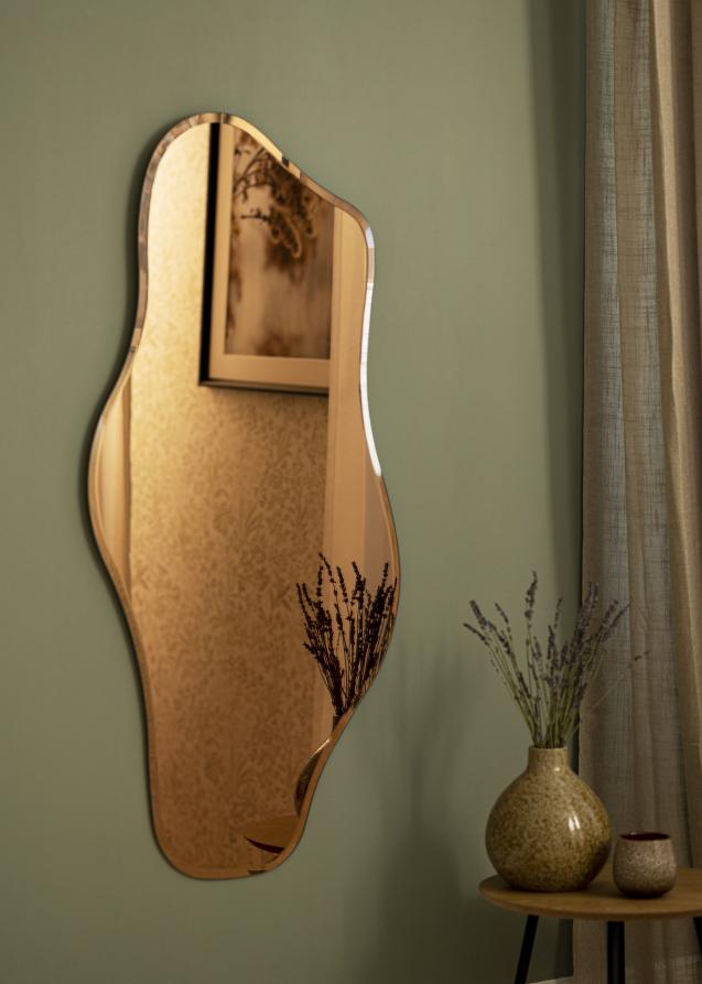Spejl Wave Rose Gold 55x110 cm