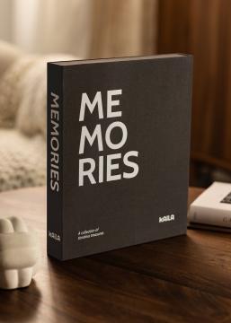 KAILA MEMORIES Black - Coffee Table Photo Album (60 Sorte Sider)