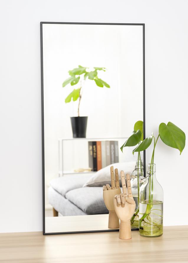 Spejl Narrow Sort 40,5x80,5 cm