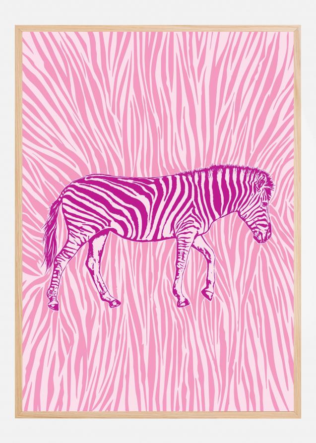 African Zebra striking camouflage Plakat