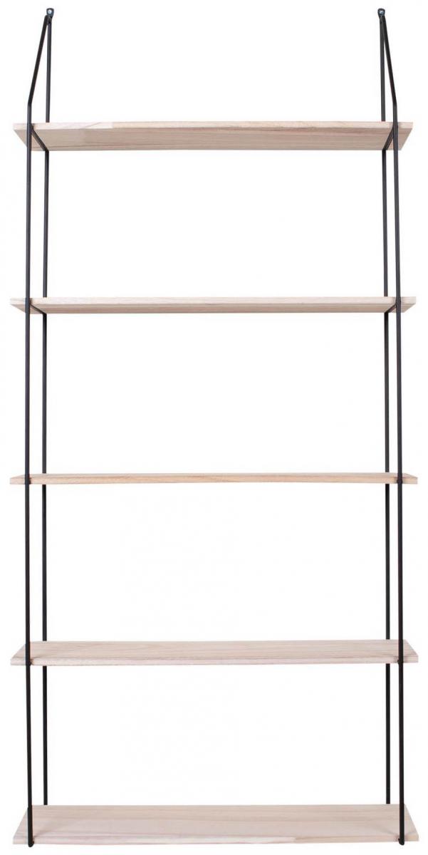 Væghylde Eindhoven 65x145 cm - Sort/Træ