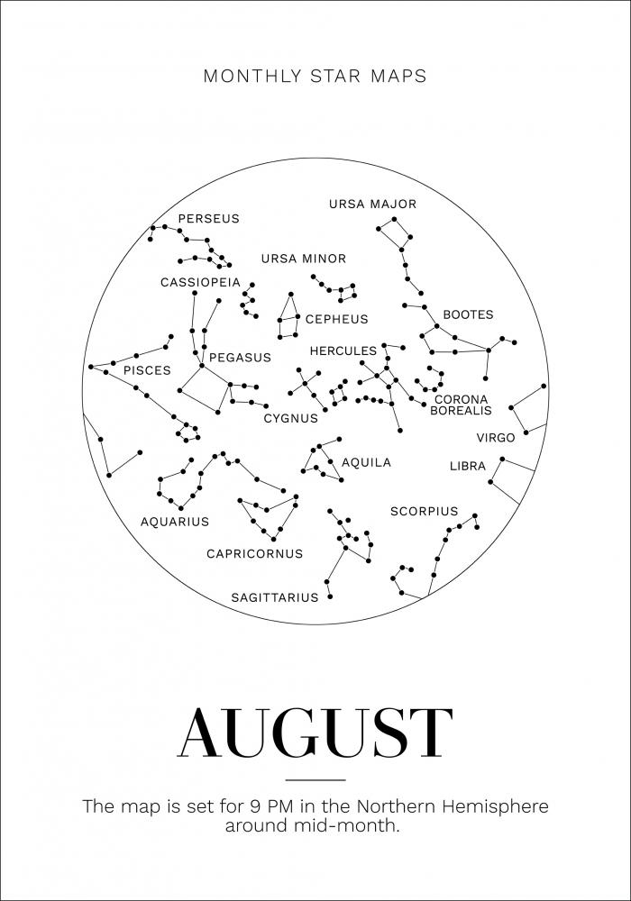Monthly star August Plakat