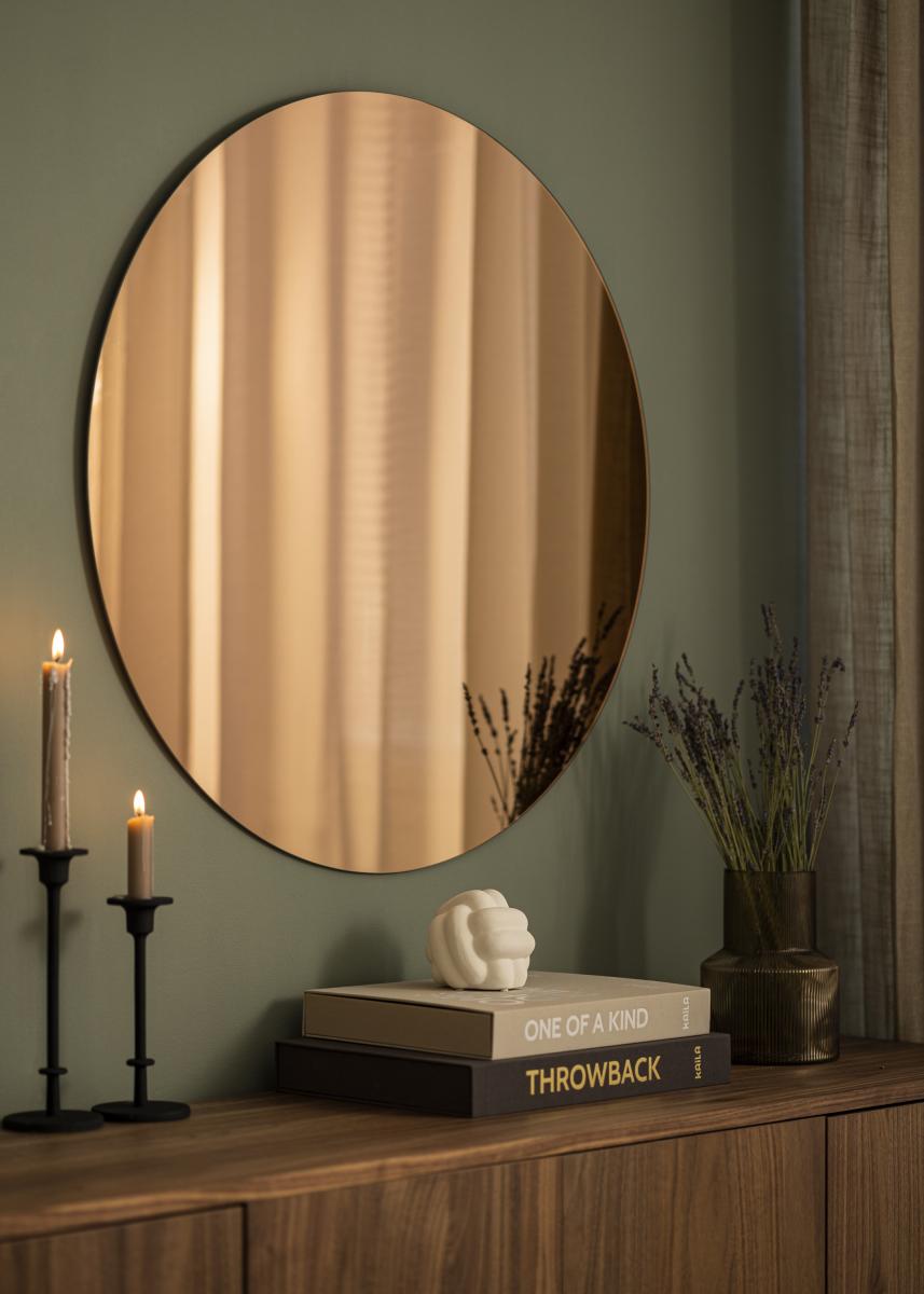 KAILA Rundt Spejl Rose Gold 80 cm Ø