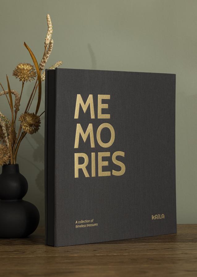 KAILA Fotoalbum Memories Sort - 300 Billeder i 10x15 cm