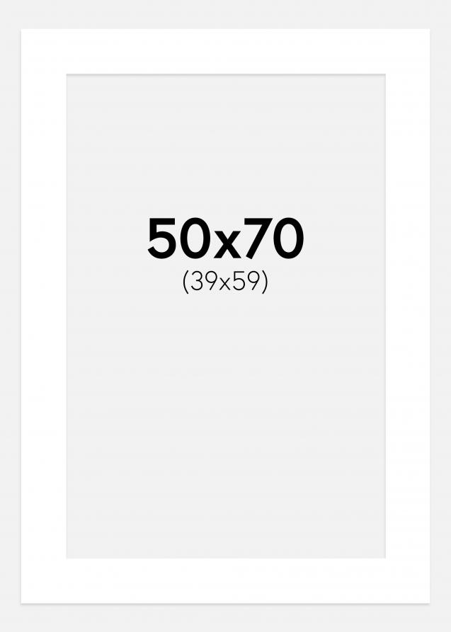 Passepartout Superhvid (Hvid Kerne) 50x70 cm (39x59 cm)