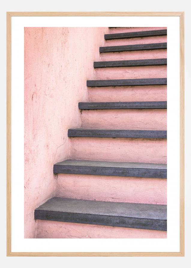 Pink stairs Plakat