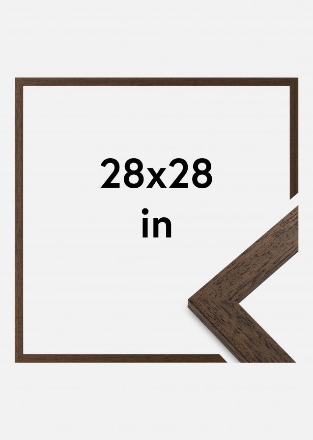 Ramme Brown Wood Akrylglas 28x28 inches (71,12x71,12 cm)