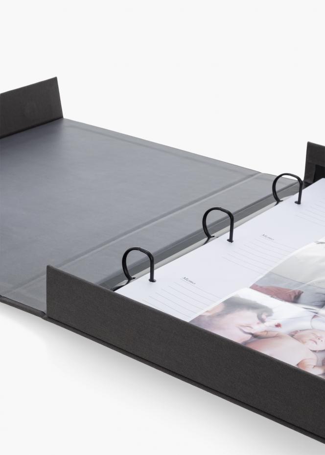 KAILA MEMORIES Black XL - Coffee Table Photo Album - 60 Billeder i 11x15 cm