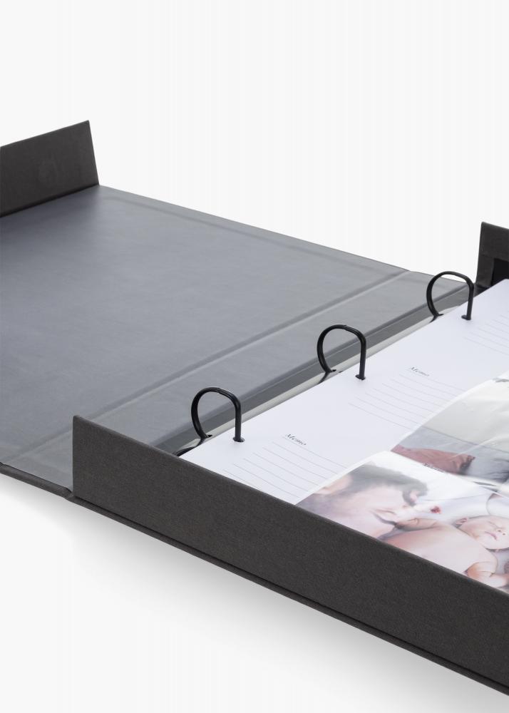 KAILA THROWBACK Black XL - Coffee Table Photo Album - 60 Billeder i 11x15 cm