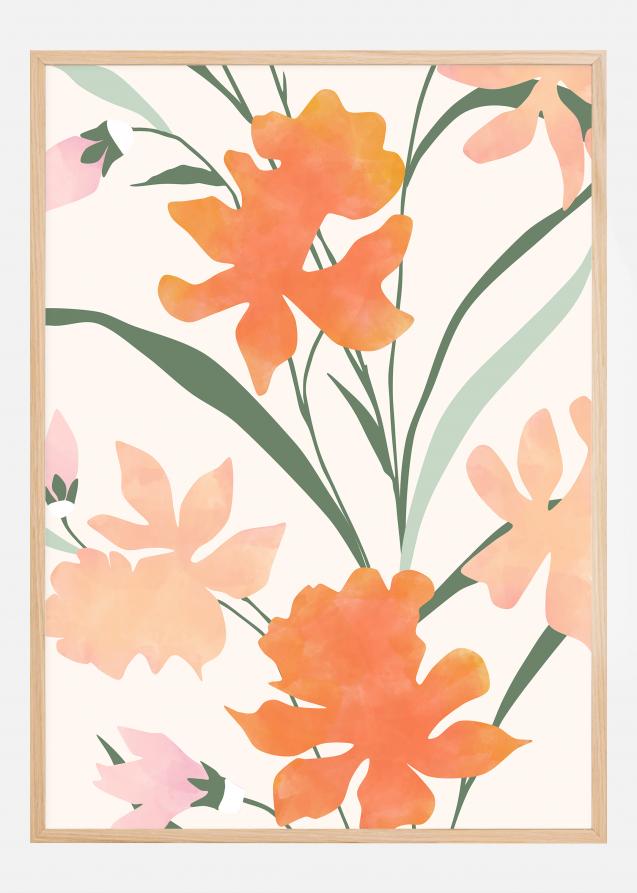 Orange Flowers Plakat