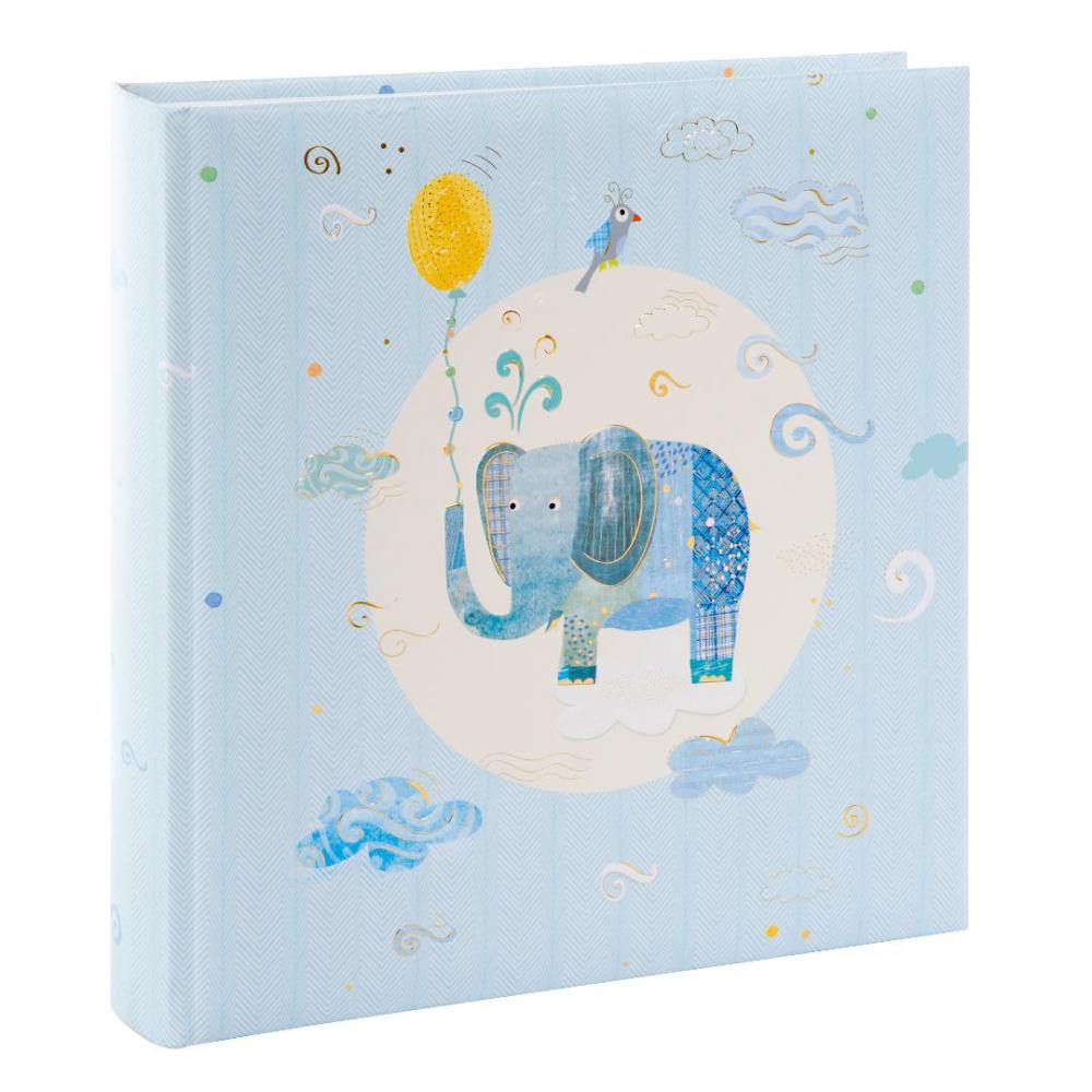 Blue Elephant Fotoalbum - 25x25 cm (60 Hvide sider / 30 blade)
