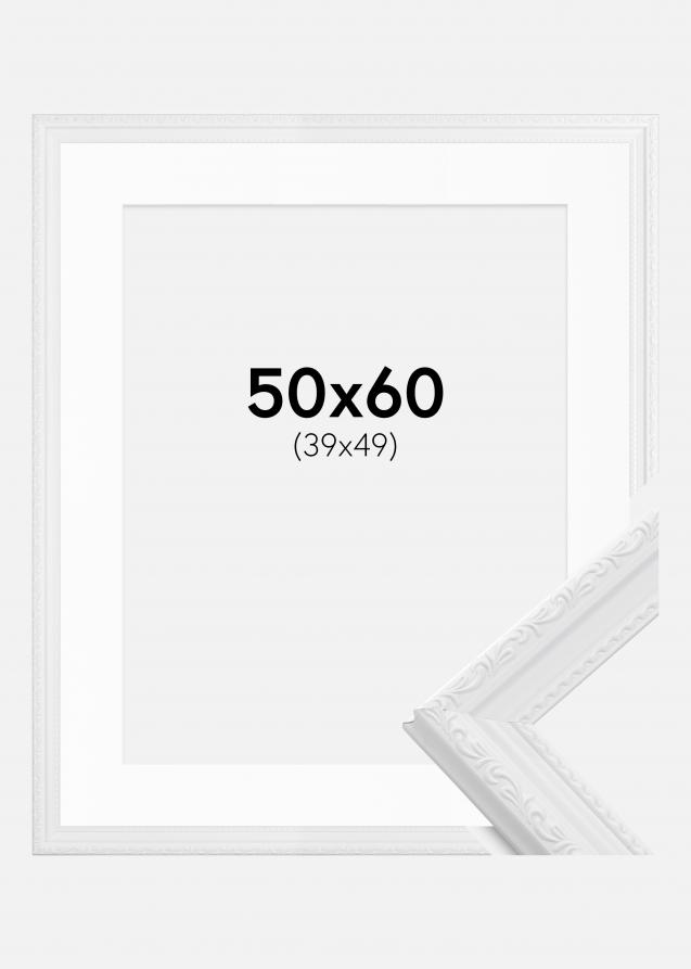 Ramme Abisko Hvid 50x60 cm - Passepartout Hvid 40x50 cm
