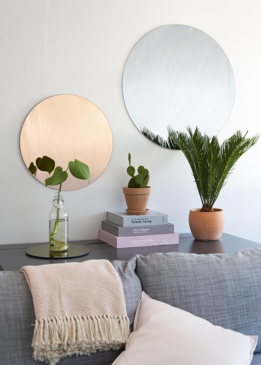 KAILA Rundt Spejl Smoked Grey 70 cm Ø