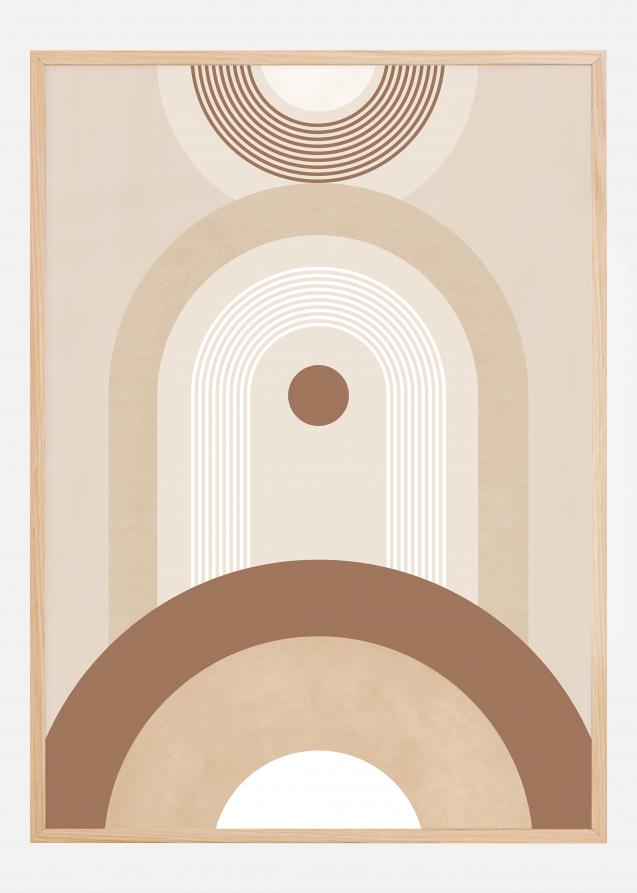 Beige Mid Century Poster No.2 Plakat