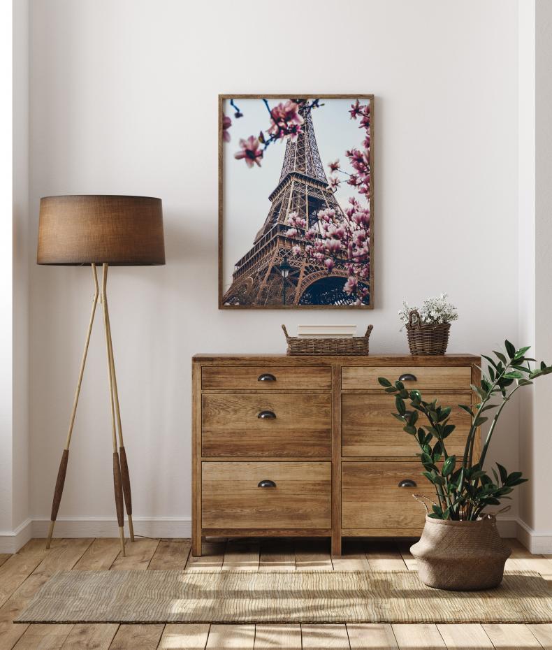 Eiffel Tower Blossoms Plakat