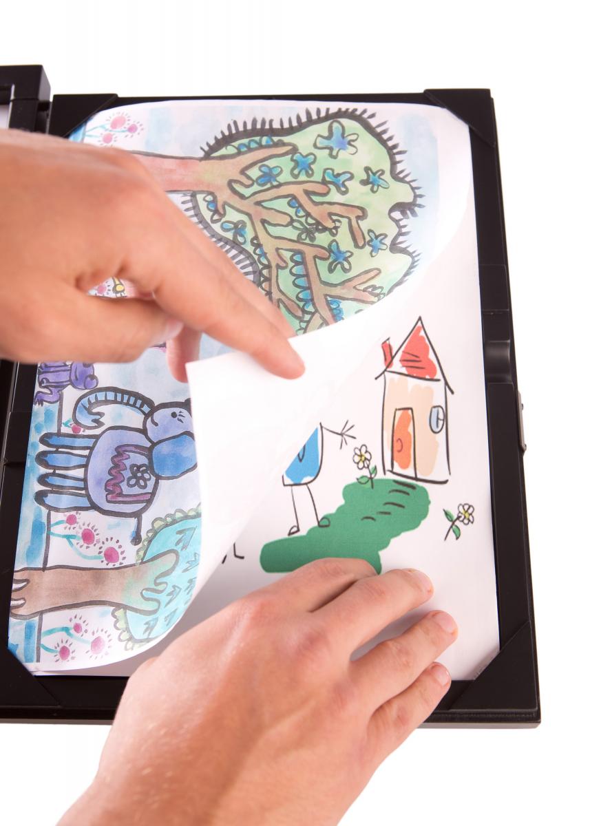 Ramme Little Davinci til tegninger A4 Sort