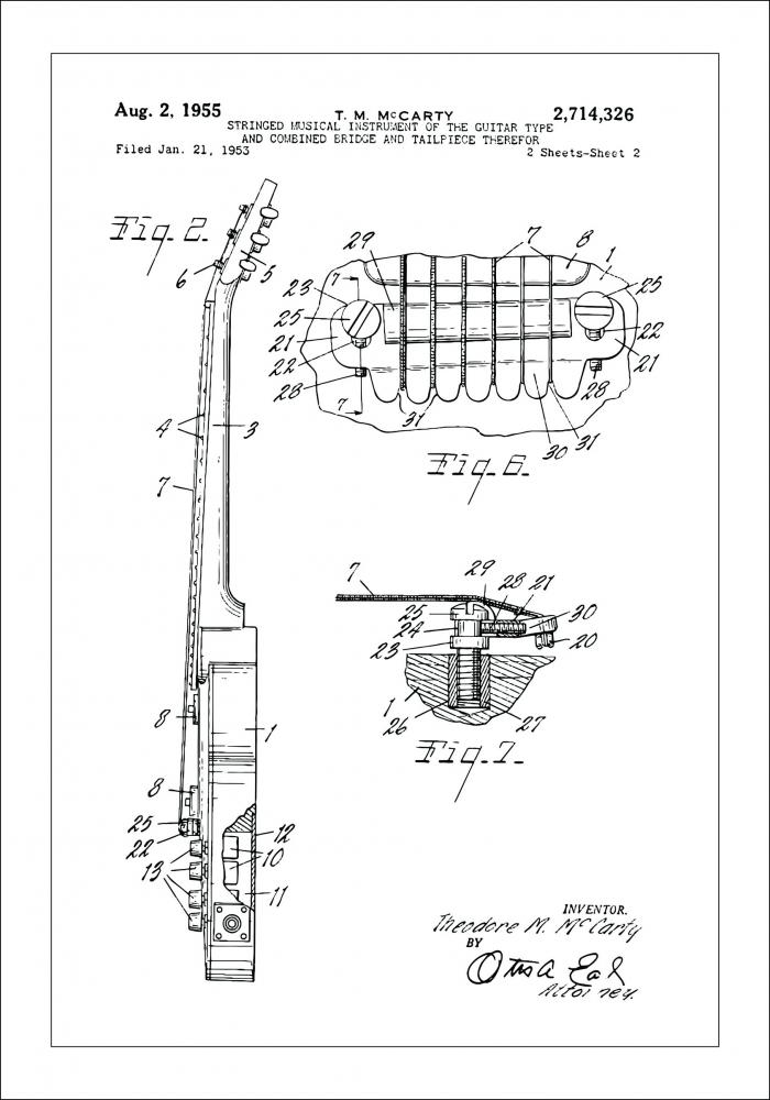 Patenttegning - Elguitar II