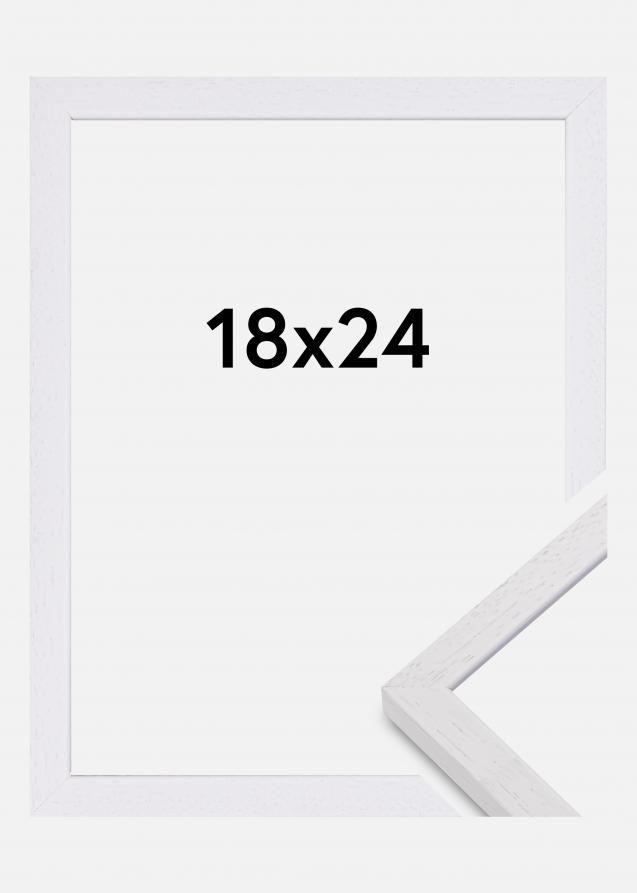 Ramme Glendale Mat antirefleksglas Hvid 18x24 cm