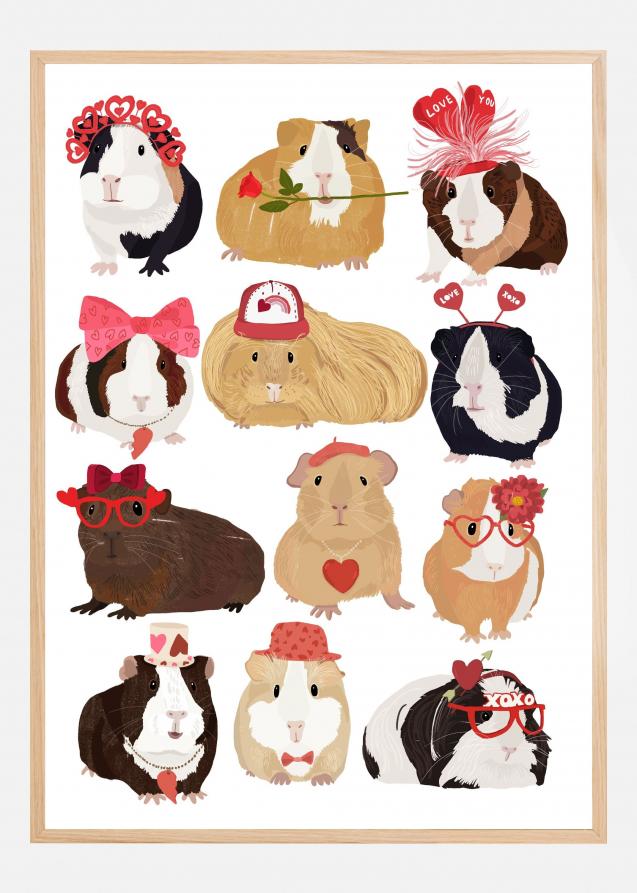 Love Guinea Pigs Plakat