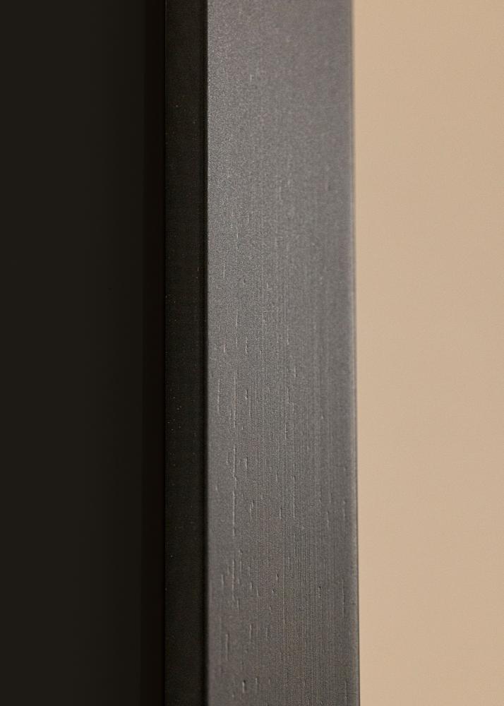 Ramme Black Wood 18x18 cm - Passepartout Sort 13x13 cm