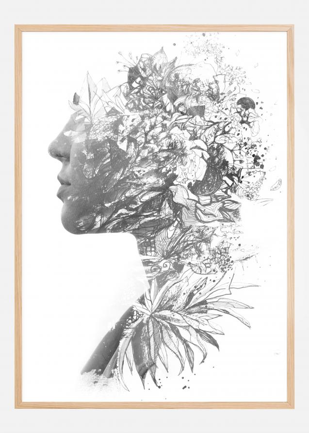 Flower lady Plakat