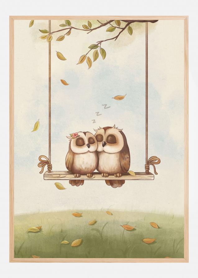 Owls in love Plakat