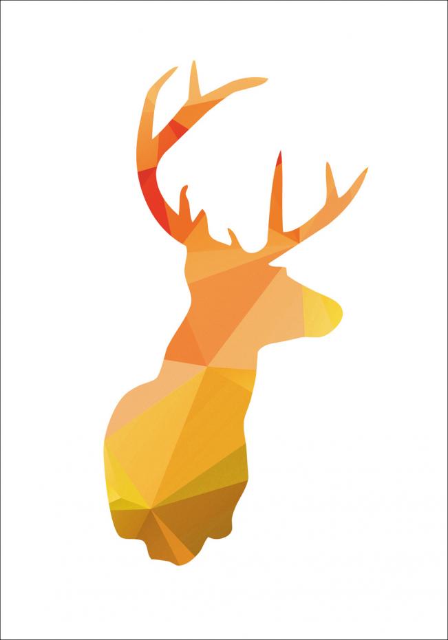 Deer - efterrsfarver Plakat