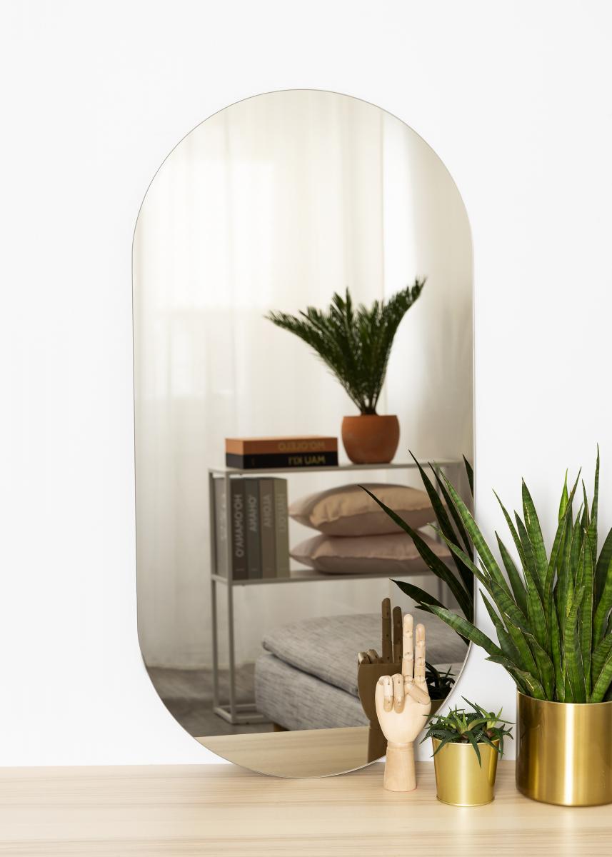 KAILA Spejl Oval Dark Bronze 50x100 cm