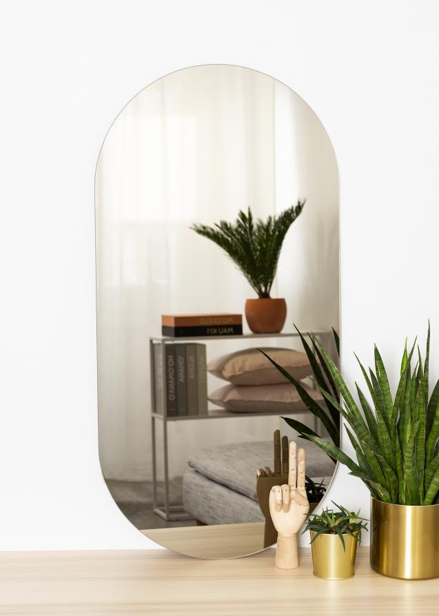 KAILA Spejl Oval Dark Bronze 50x100 cm