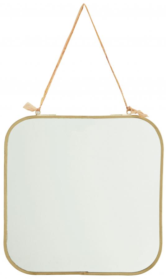 Spejl Softy Messing 25x25 cm