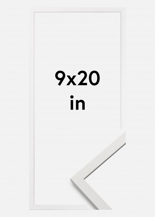 Ramme Edsbyn Akrylglas Hvid 9x20 inches (22,86x50,8 cm)