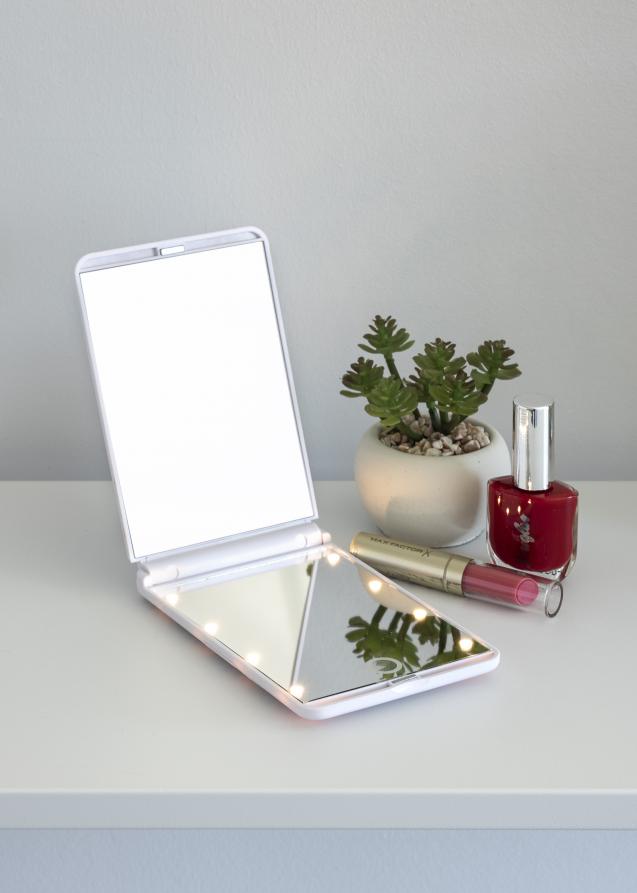 KAILA Makeupspejl Fold III Hvid - 12.9x8.5 cm