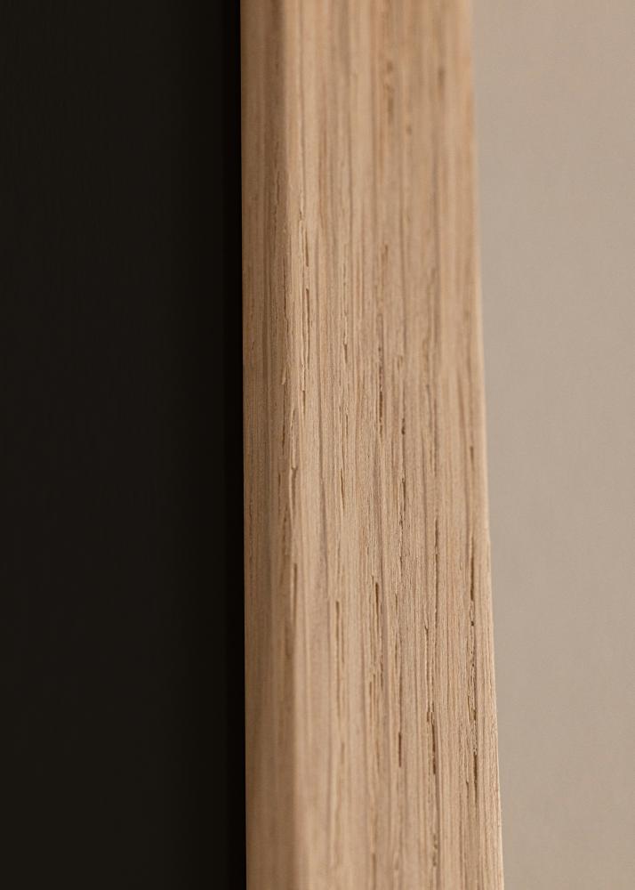 Ramme Oak Wood 28x35 cm - Passepartout Sort 8x10 inches