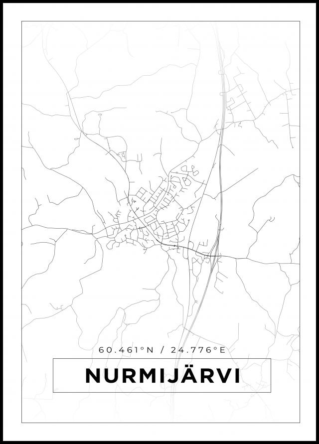 Kort - Nurmijärvi - Hvid Plakat