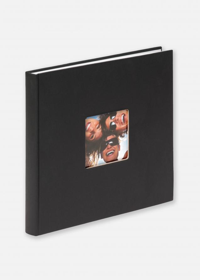 Fun Album Sort - 26x25 cm (40 Hvide sider / 20 blade)