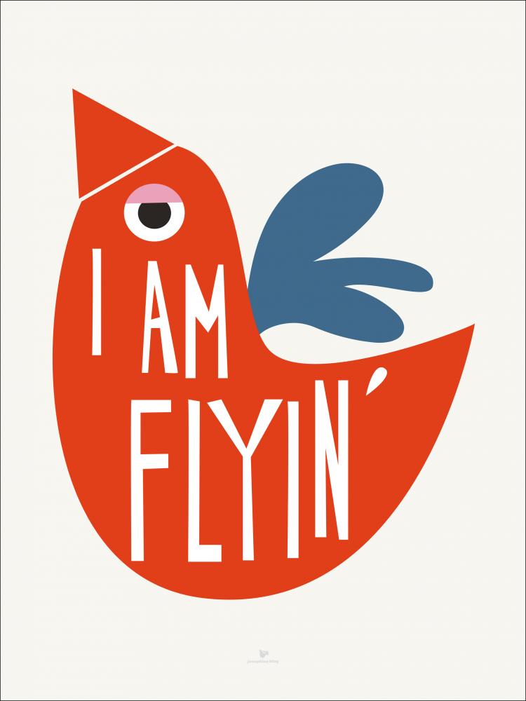 I Am Flying - Red Plakat