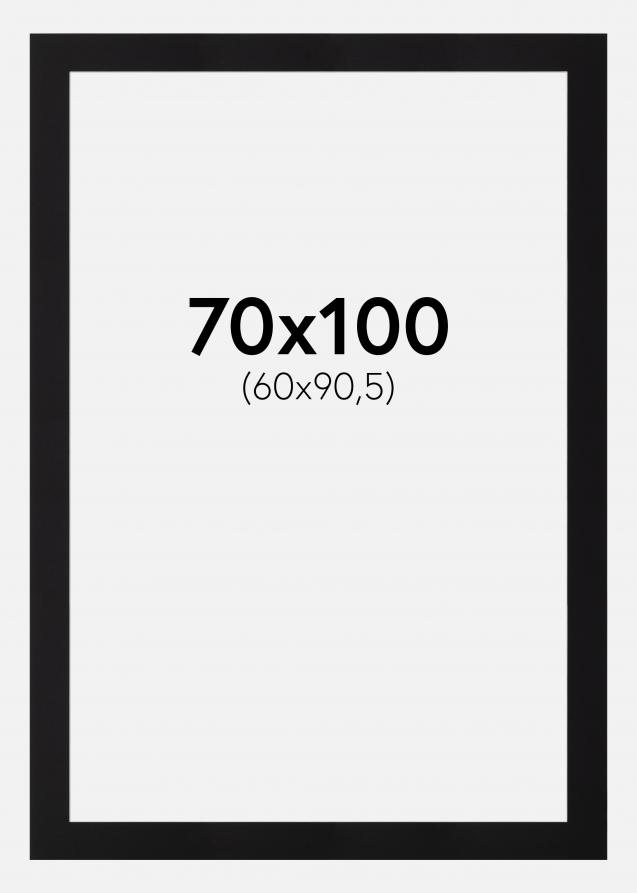 Passepartout Sort Standard (Hvid Kerne) 70x100 cm (60x90,5)