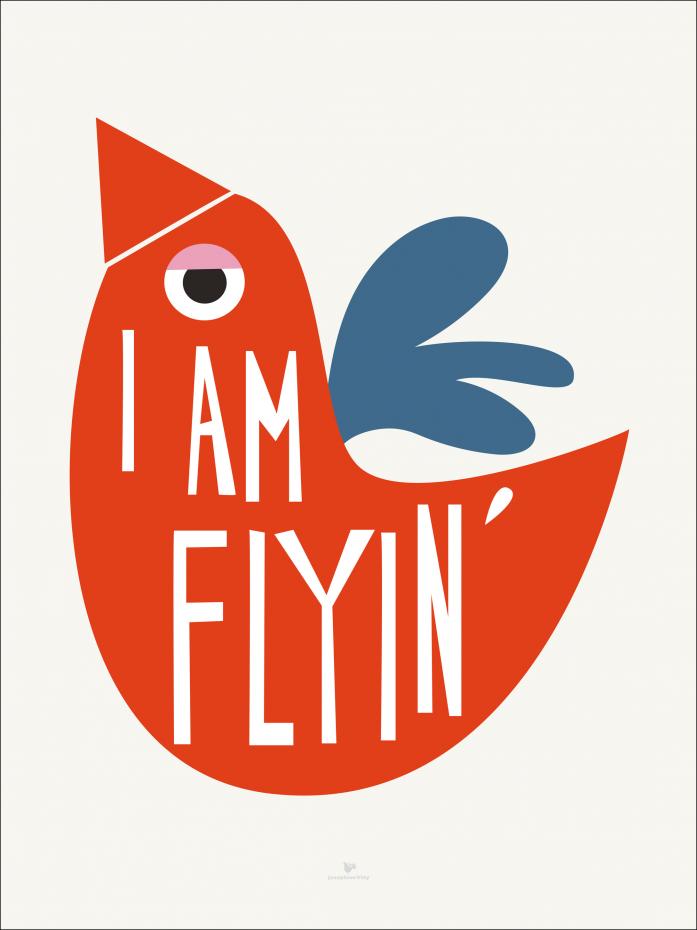 I Am Flying - Red Plakat