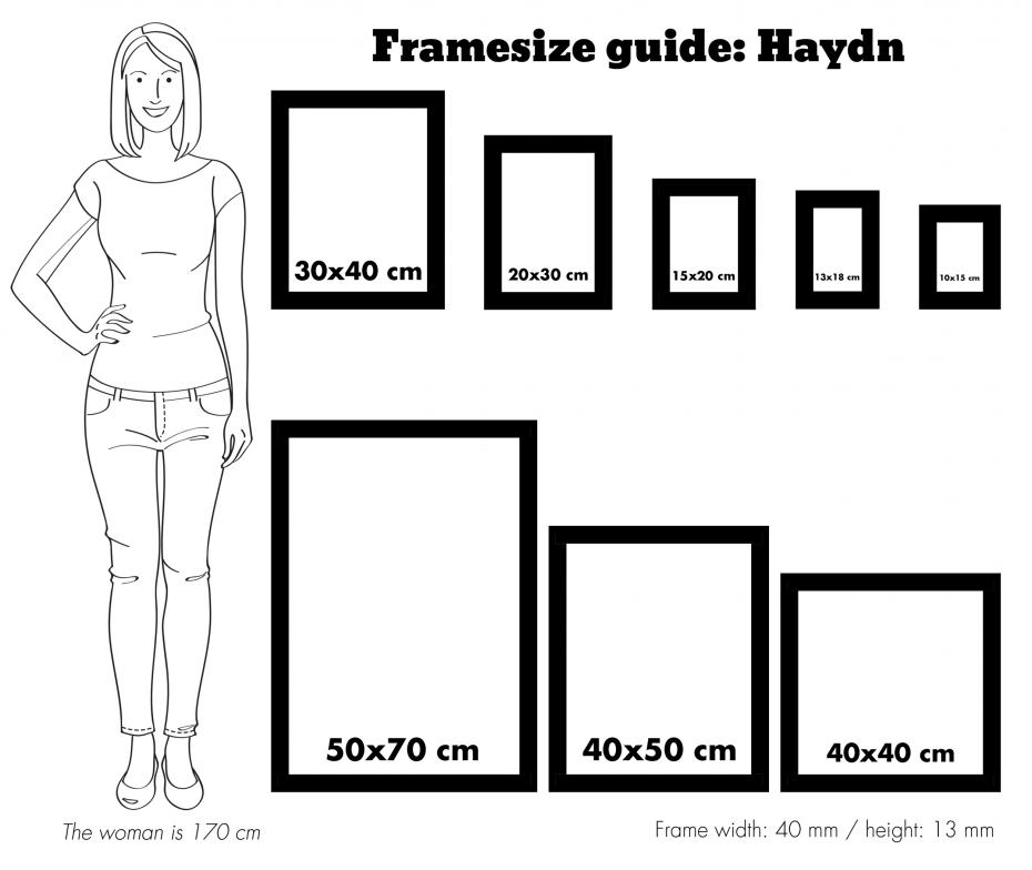Ramme Haydn Hvid 50x70 cm