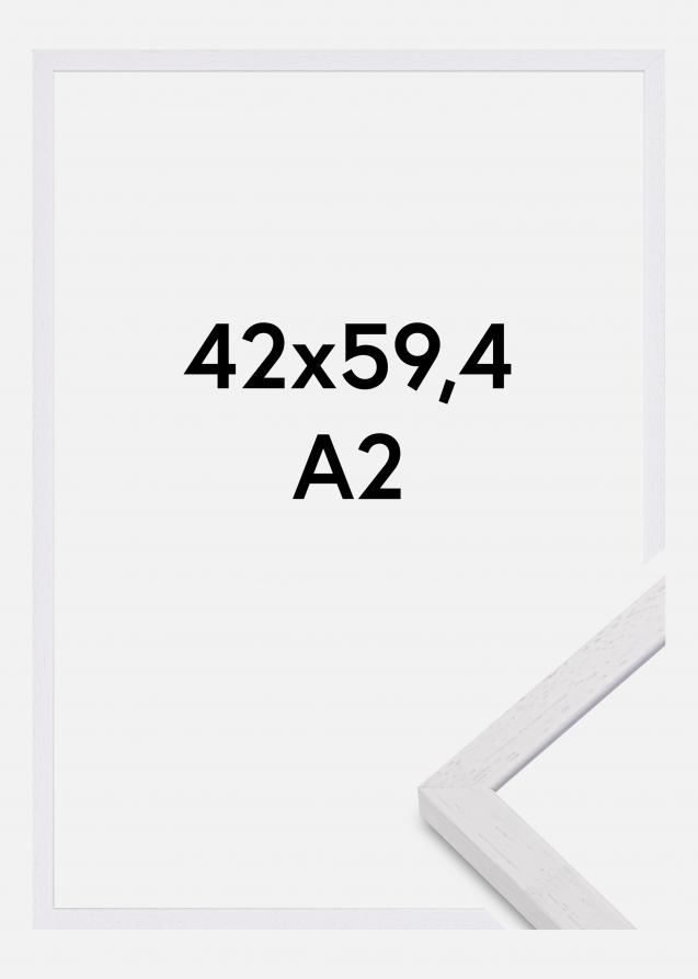 Ramme Glendale Mat antirefleksglas Hvid 42x59,4 cm (A2)