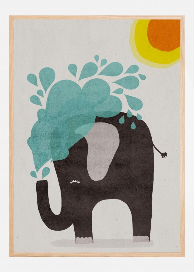Funny elephant Plakat