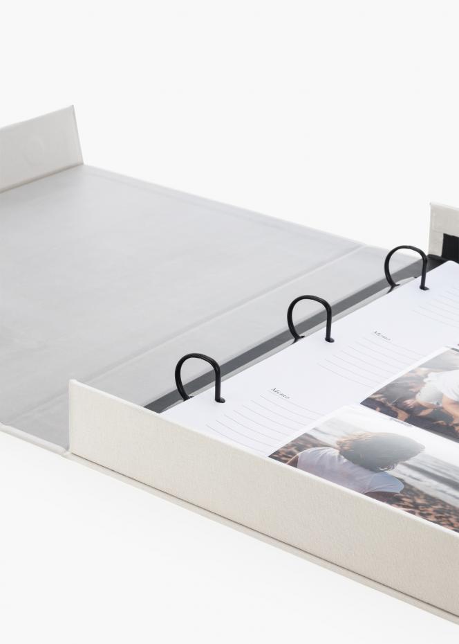 KAILA THROWBACK Warm Grey XL - Coffee Table Photo Album - 60 Billeder i 10x15 cm