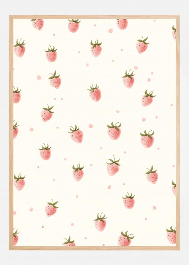 Simple Fresh Strawberry Plakat