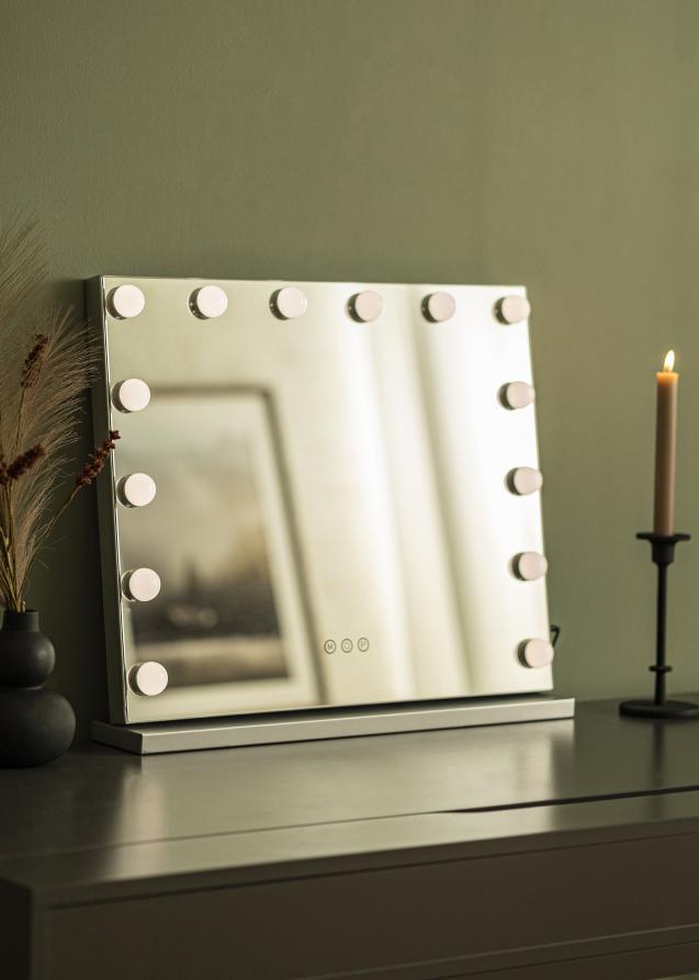 KAILA Makeupspejl Base LED 14 Hvid 56x46 cm