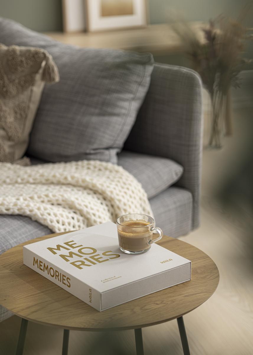 KAILA MEMORIES Cream - Coffee Table Photo Album (60 Sorte Sider / 30 Blade)