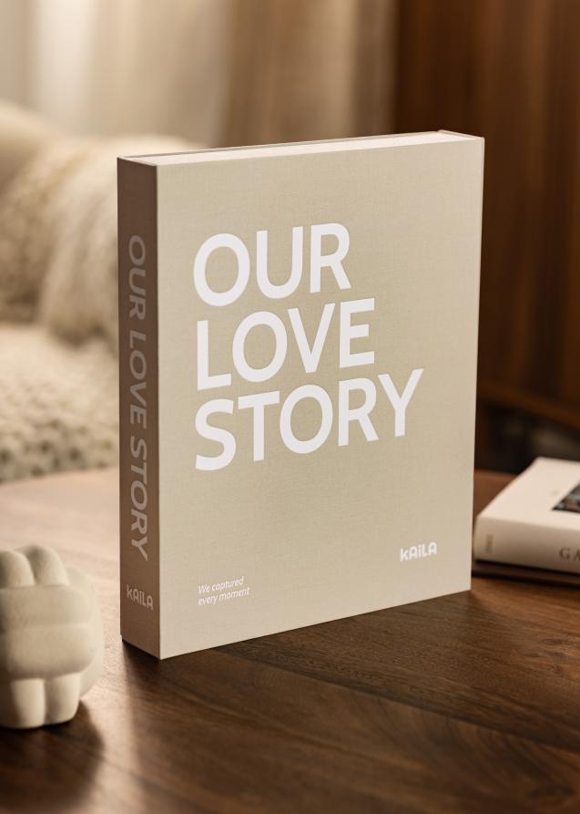 KAILA OUR LOVE STORY Grey - Coffee Table Photo Album (60 Sorte Sidere)
