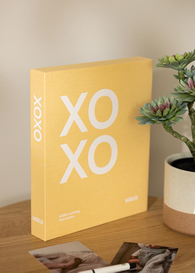 KAILA XOXO Yellow - Coffee Table Photo Album (60 Sorte Sider / 30 Blade)