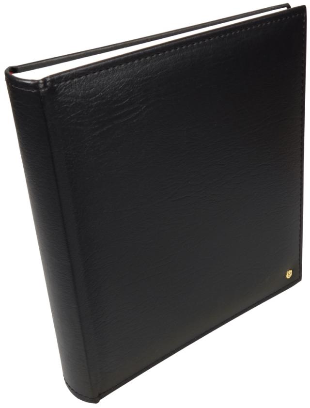 Henzo Lonzo Album - Sort - 28x30 cm (70 Hvide sider / 35 blade)