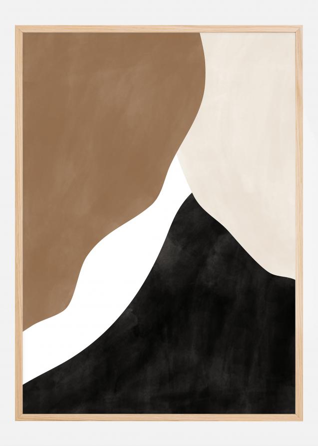 Abstract Beige and Brown Art No.1 Plakat